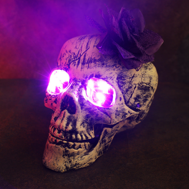 Halloween Decorative Skeleton Hand Halloween Garden Props LED Ghost