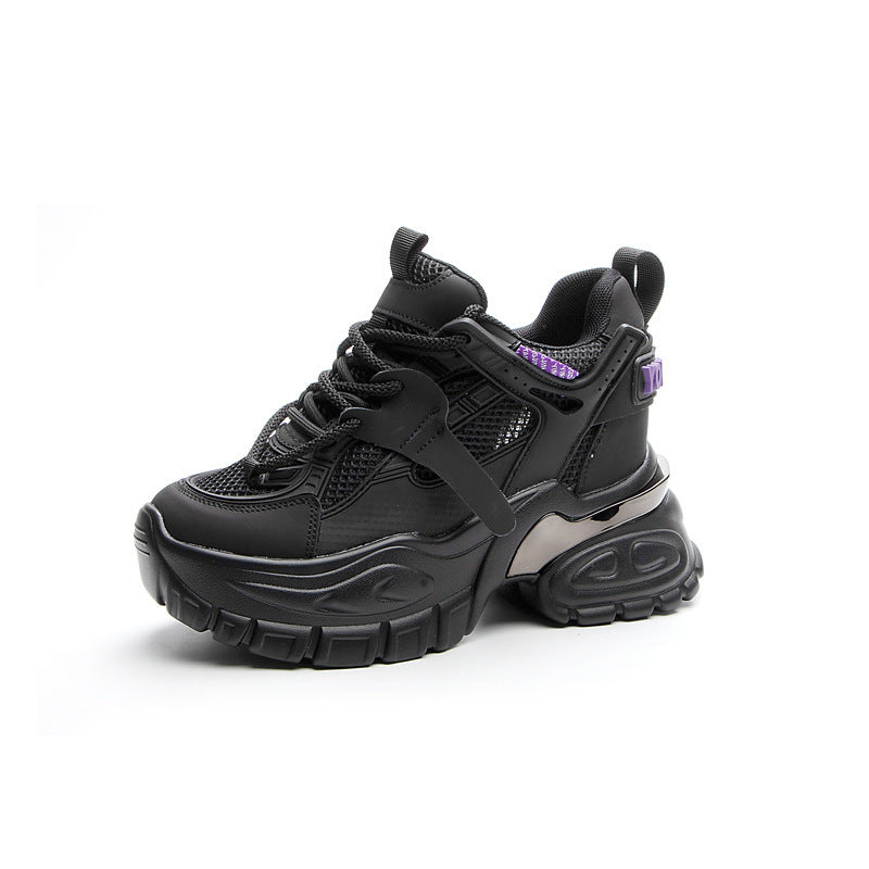 Women's 2023 Spring New Casual Sports  Thick Soled White Shoes