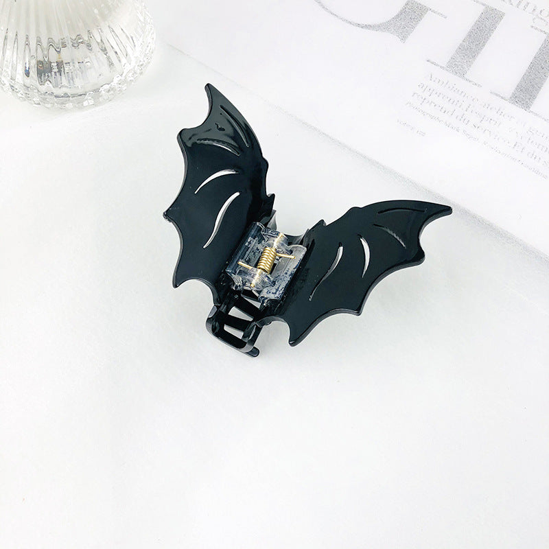 Bat Barrettes Halloween Hairpin Accessories green