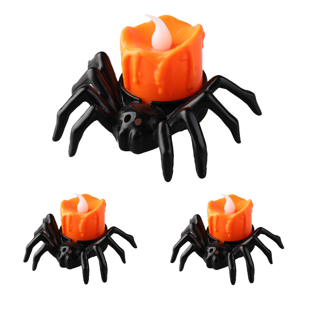 Halloween Festival Atmosphere Creative Spider Candlestick Ornaments