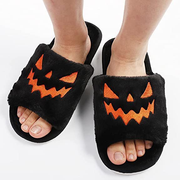 Halloween Shoes Winter Cute Warm Home Slippers unisex