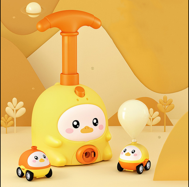 Balloon Car Toys For Babies Educational Air Power Tower Montessori For Children
