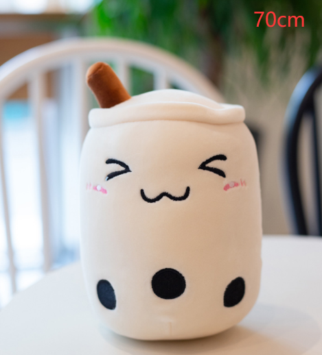 Cute Fruit Drink Plush Stuffed Boba Tea Cup Toy Bubble Tea Pillow Cushion Kids