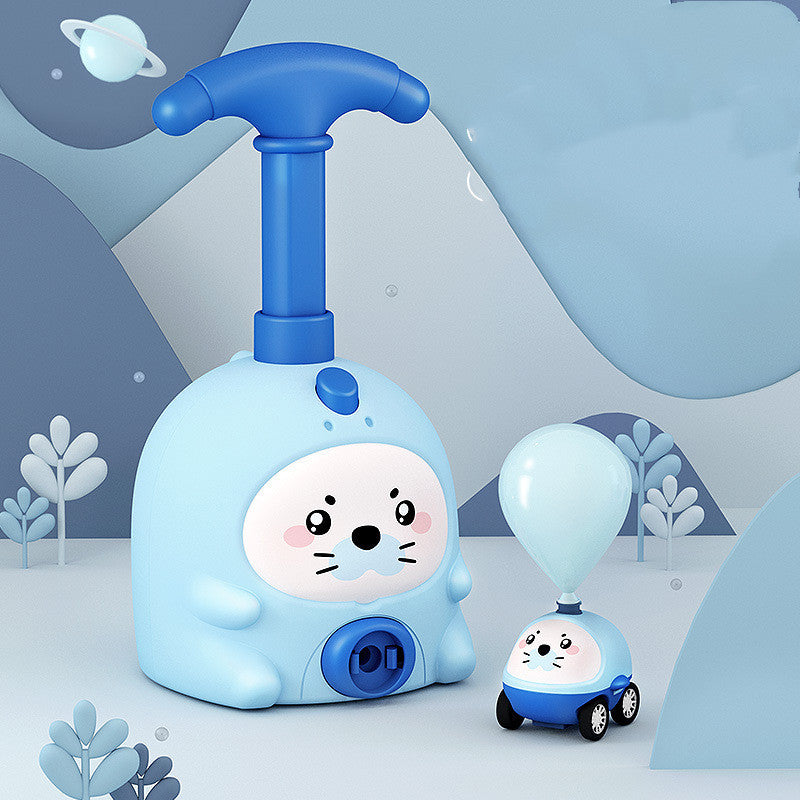 Balloon Car Toys For Babies Educational Air Power Tower Montessori For Children