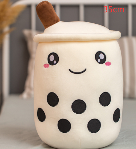 Cute Fruit Drink Plush Stuffed Boba Tea Cup Toy Bubble Tea Pillow Cushion Kids