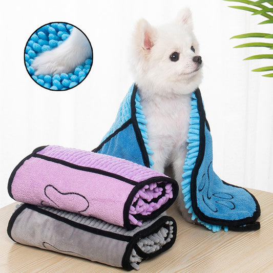 Dogs Cats Towels Super Absorbent Bathrobe Microfiber Quick-Drying