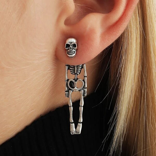 Halloween Skull Earrings stud Front picture