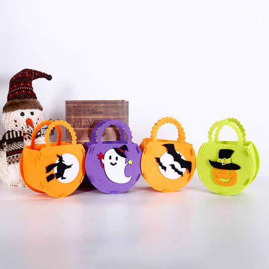 Halloween Pumpkin Trick Or Treat Candy DIY Handmade Gift Bag