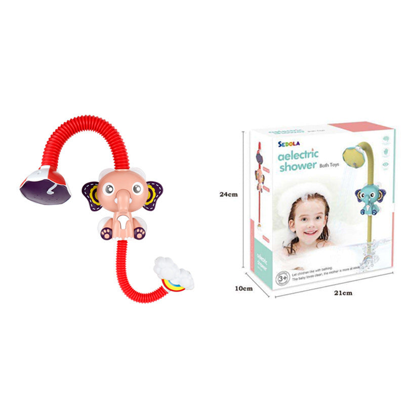 Baby Bath Toy Ducks Electric Rainbow Shower With Lighting