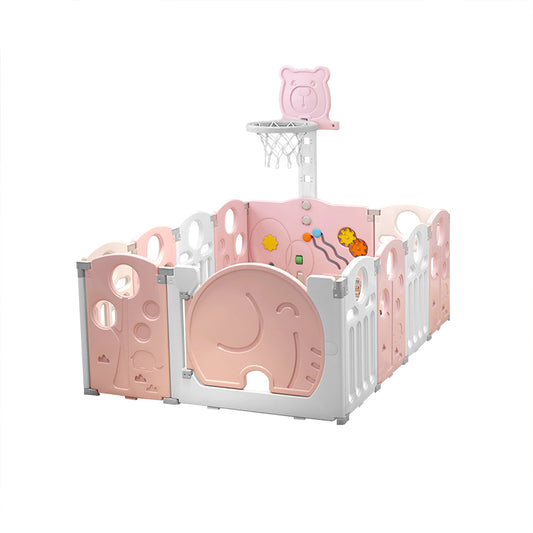Baby Playpen for Babies and Toddlers, 12 Panels Portable Kids Play Yards Foldable Fences for Crawling