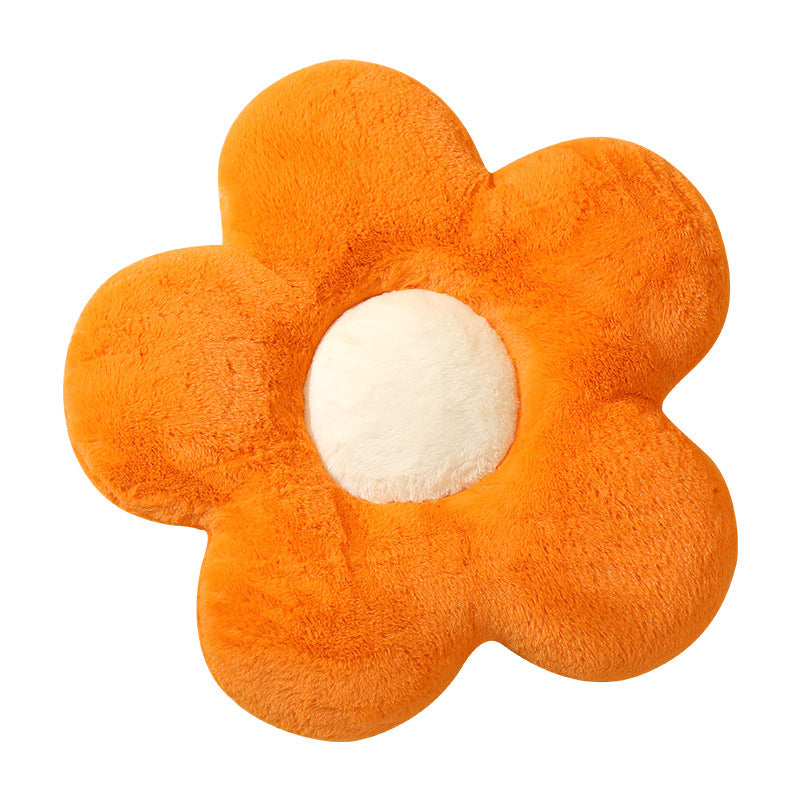 Small Daisy Flower Cushion Plush Pillow Seat Rabbit Velvet Backrest